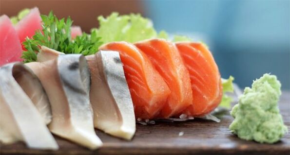 En la dieta japonesa se puede comer pescado, pero sin sal. 